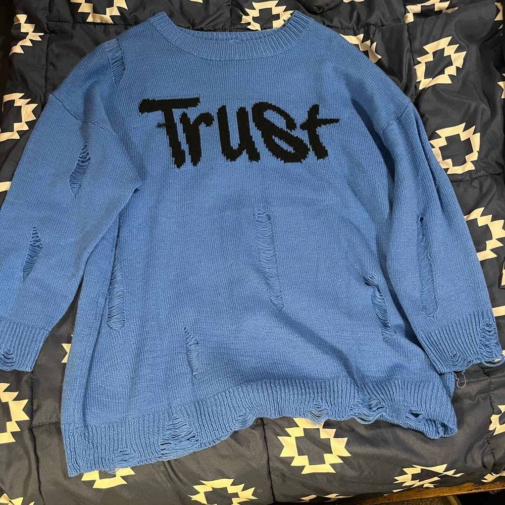 Blue Trust Sweater for Women